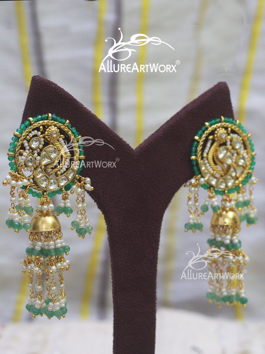 Peacock Jhumkas